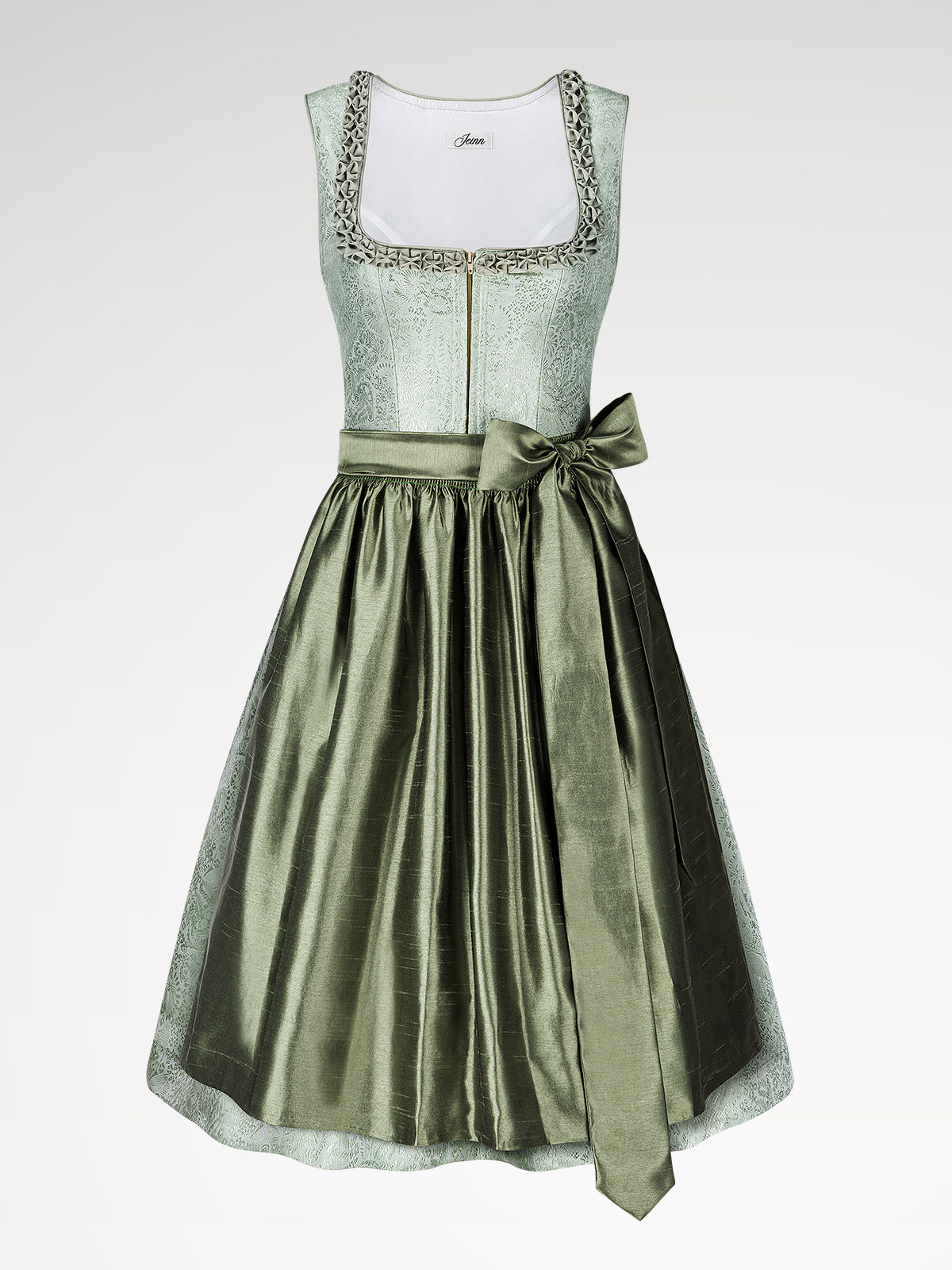 Waldträume in Grün: Die poetische Welt der Dirndl in samtiger Tiefe und frischem Frühlingsgrün