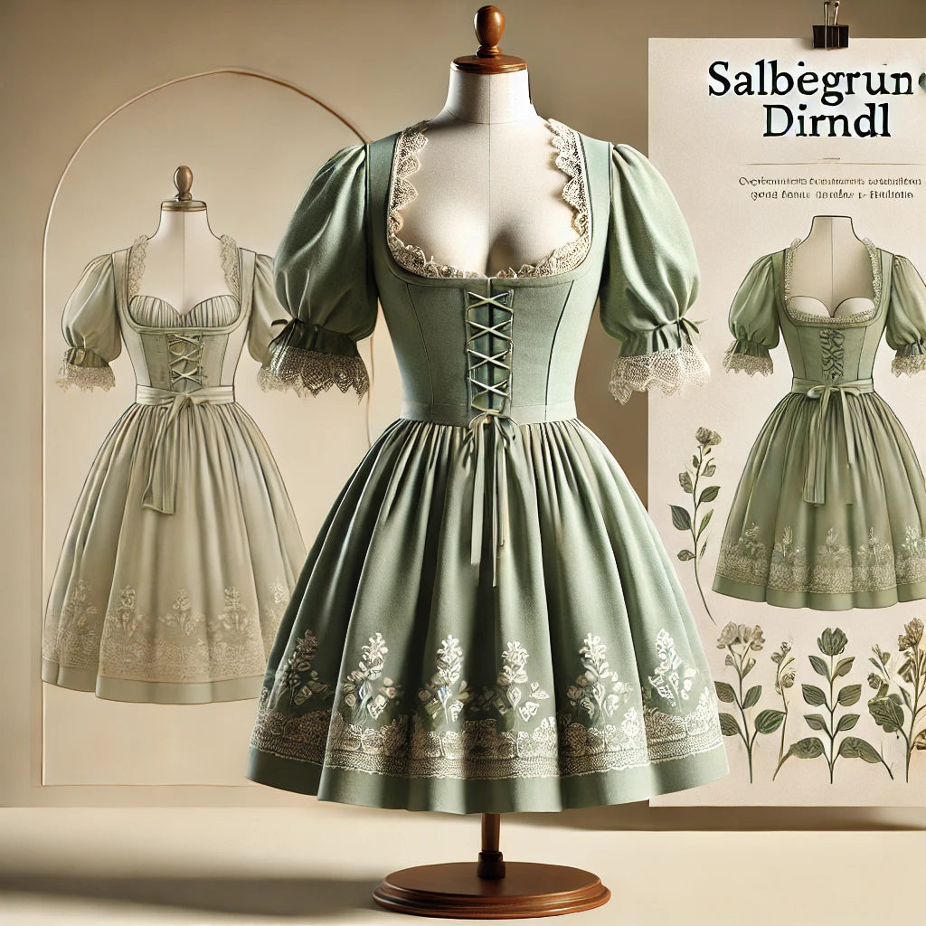 Das salbeigrüne Dirndl: Eine zauberhafte Trachtenwahl