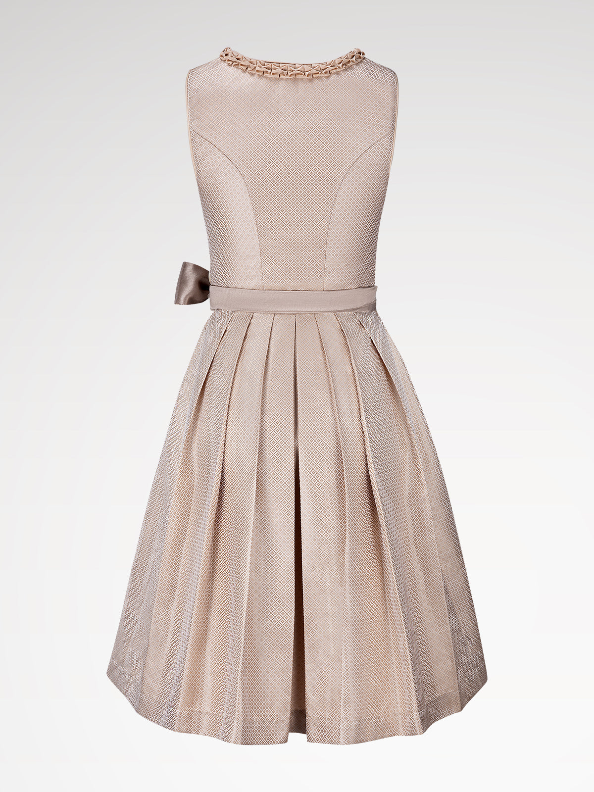 Ladies beige straight section dirndl