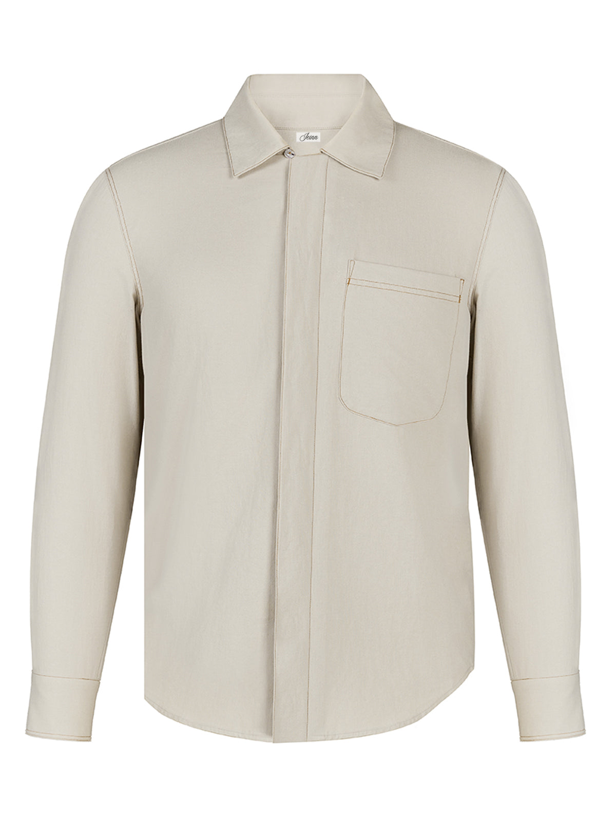Beige omkeerbare rompsen
