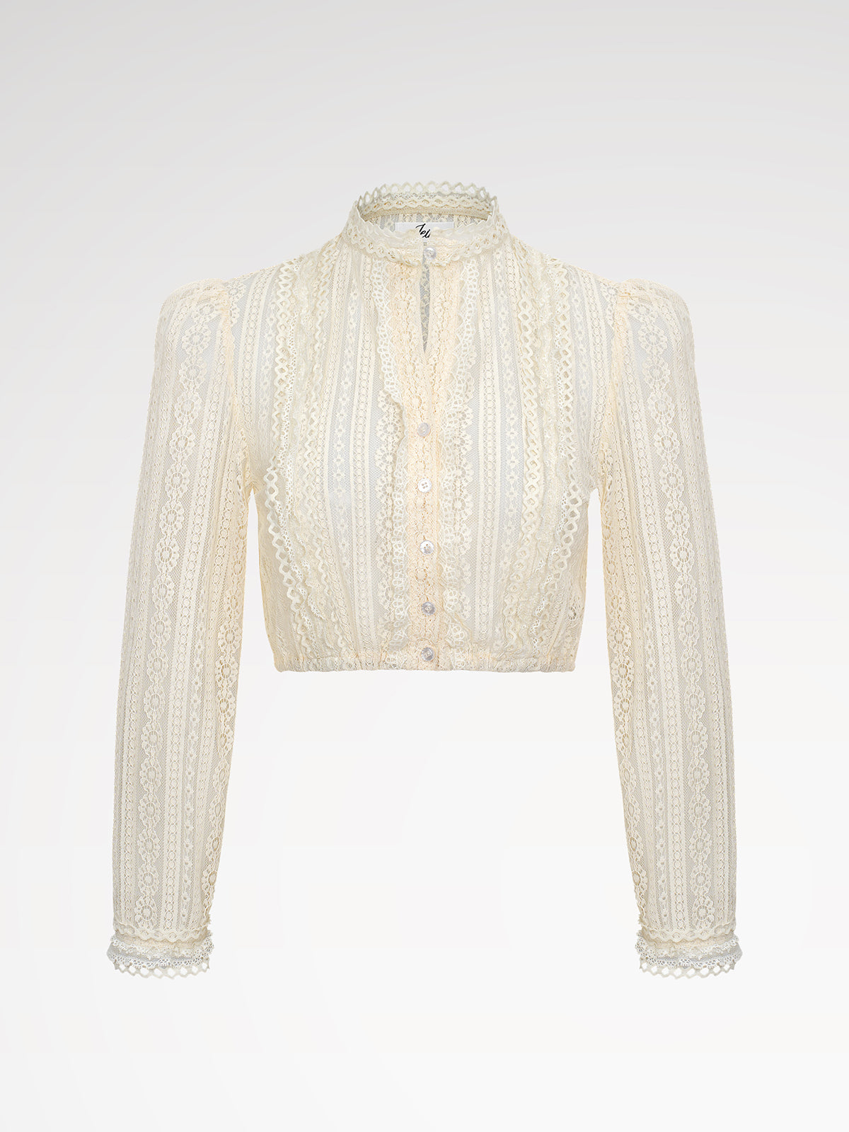 Women beige dirndlblous