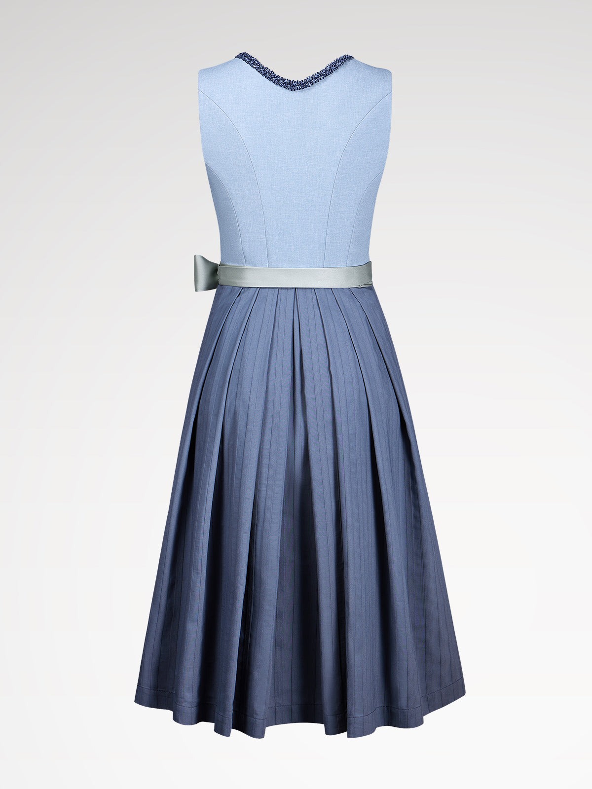 Women blue heart neckline dirndl