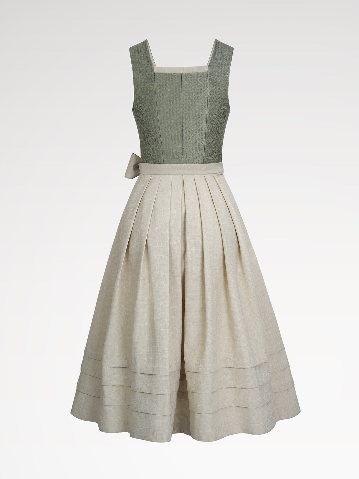 Ladies green button dirndl