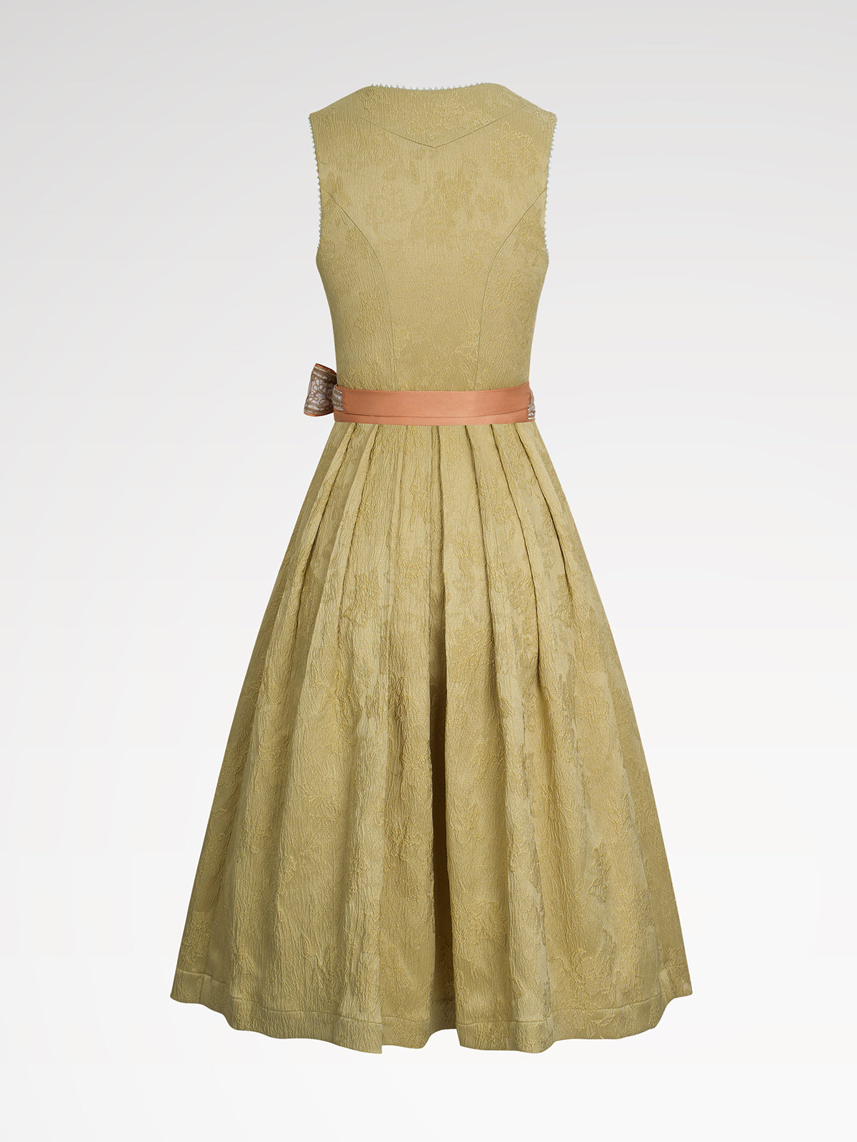 Ladies yellow buttons dirndl