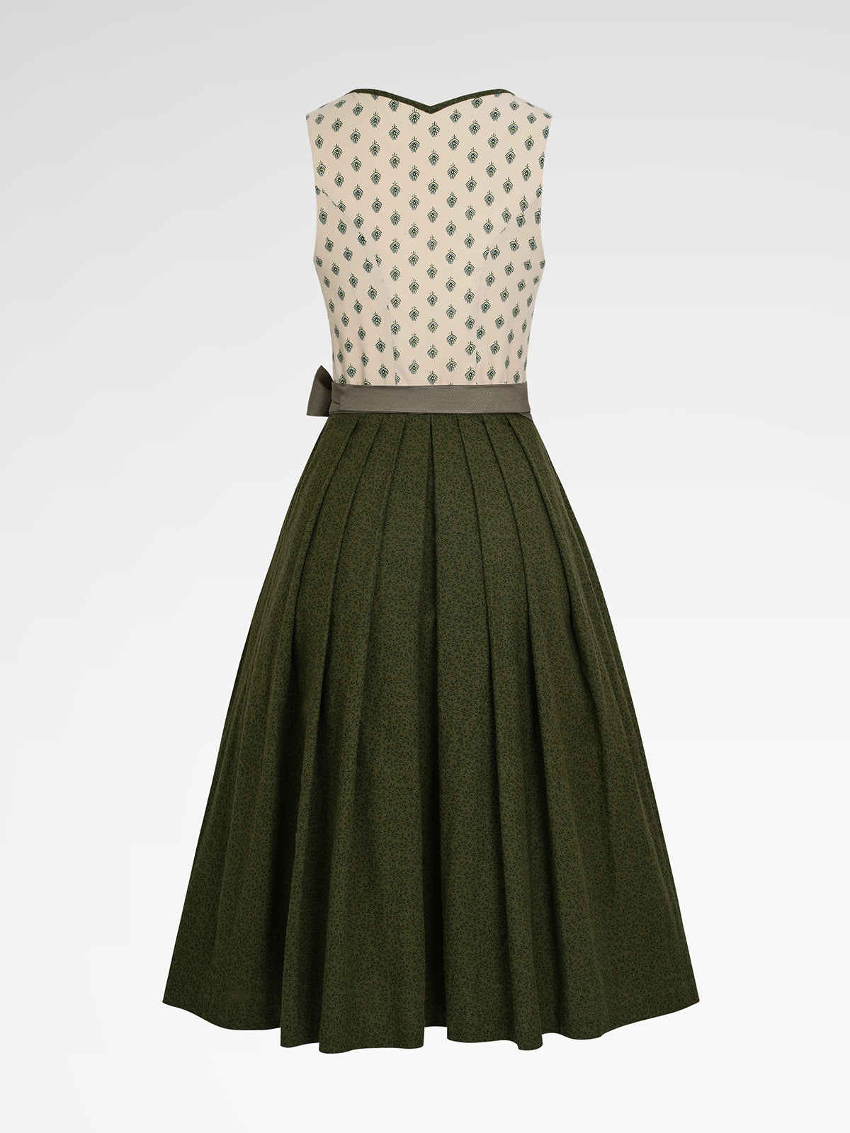 Ladies yellow buttons dirndl