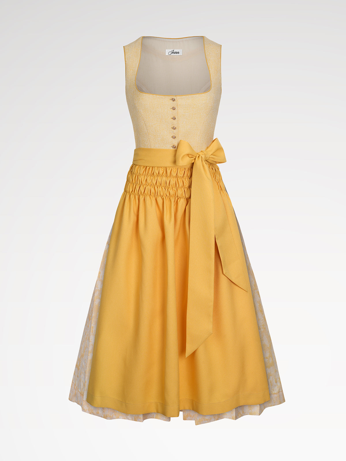 Damer gule knapper dirndl