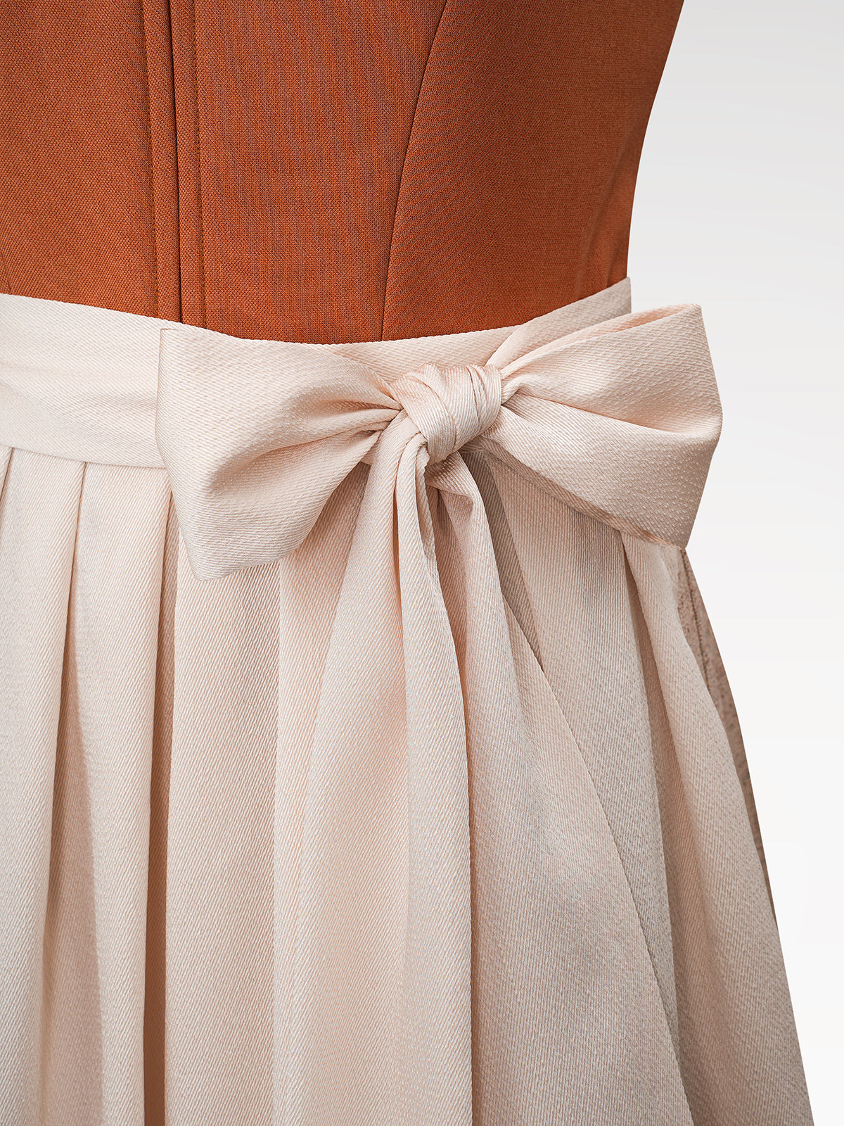 Ladies orange buttons dirndl