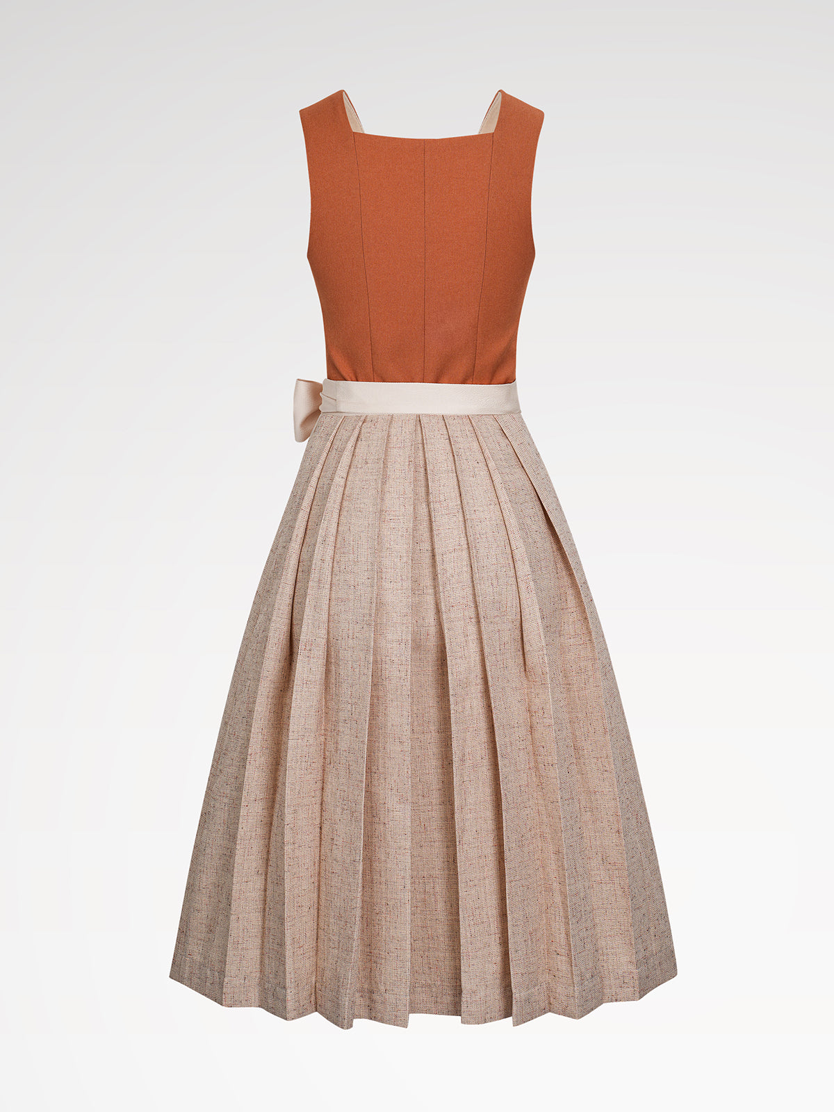 Ladies orange buttons dirndl