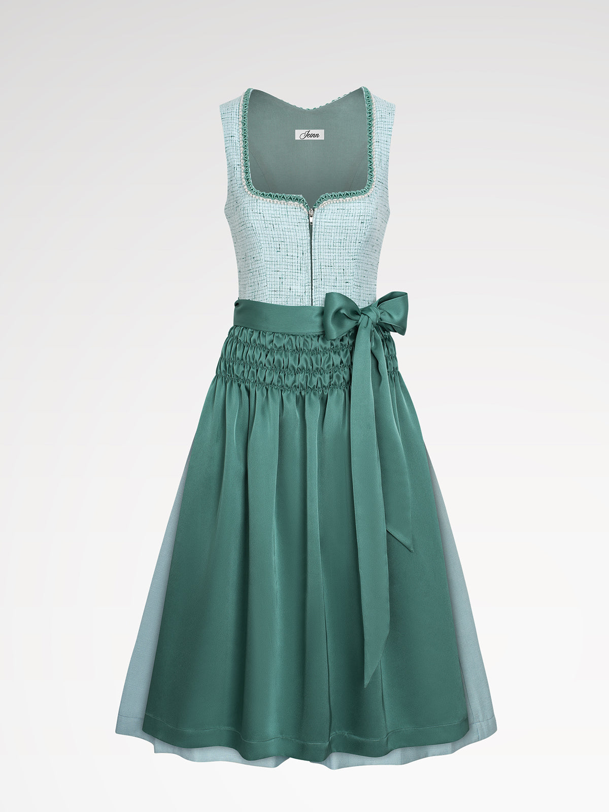 Ladies green button dirndl