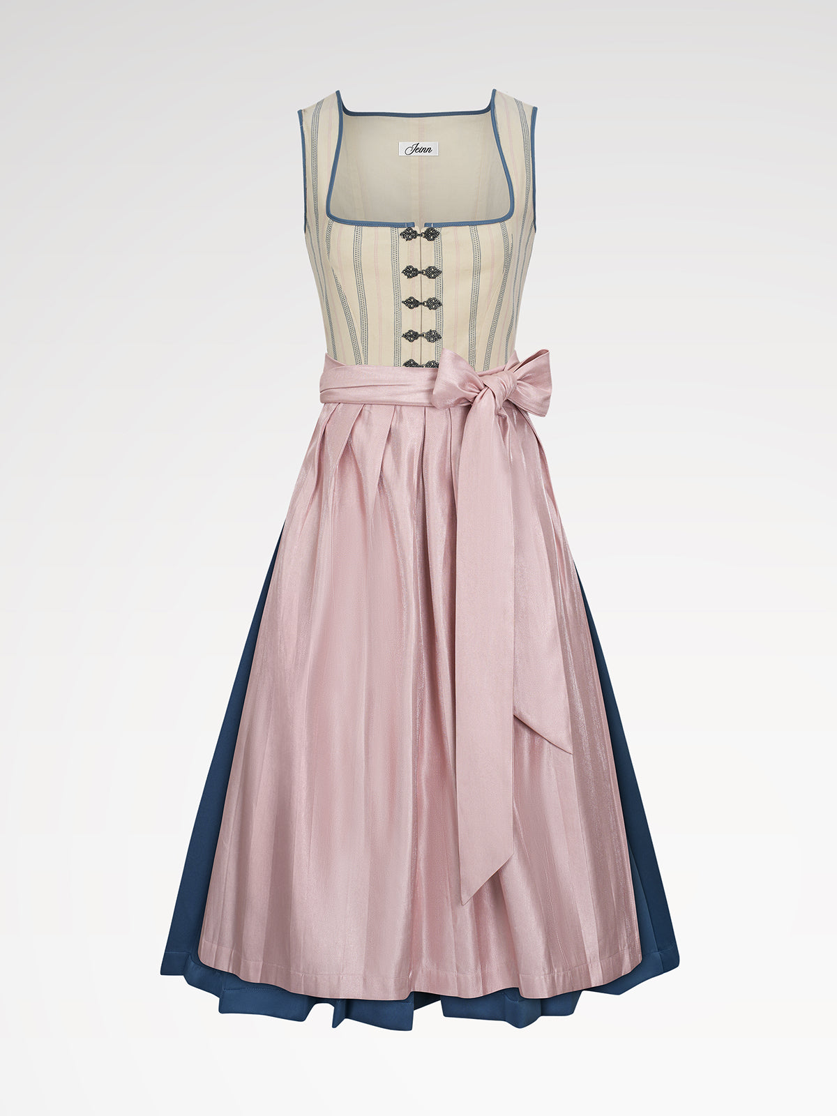 Naiset beige koukun sulkeminen dirndl