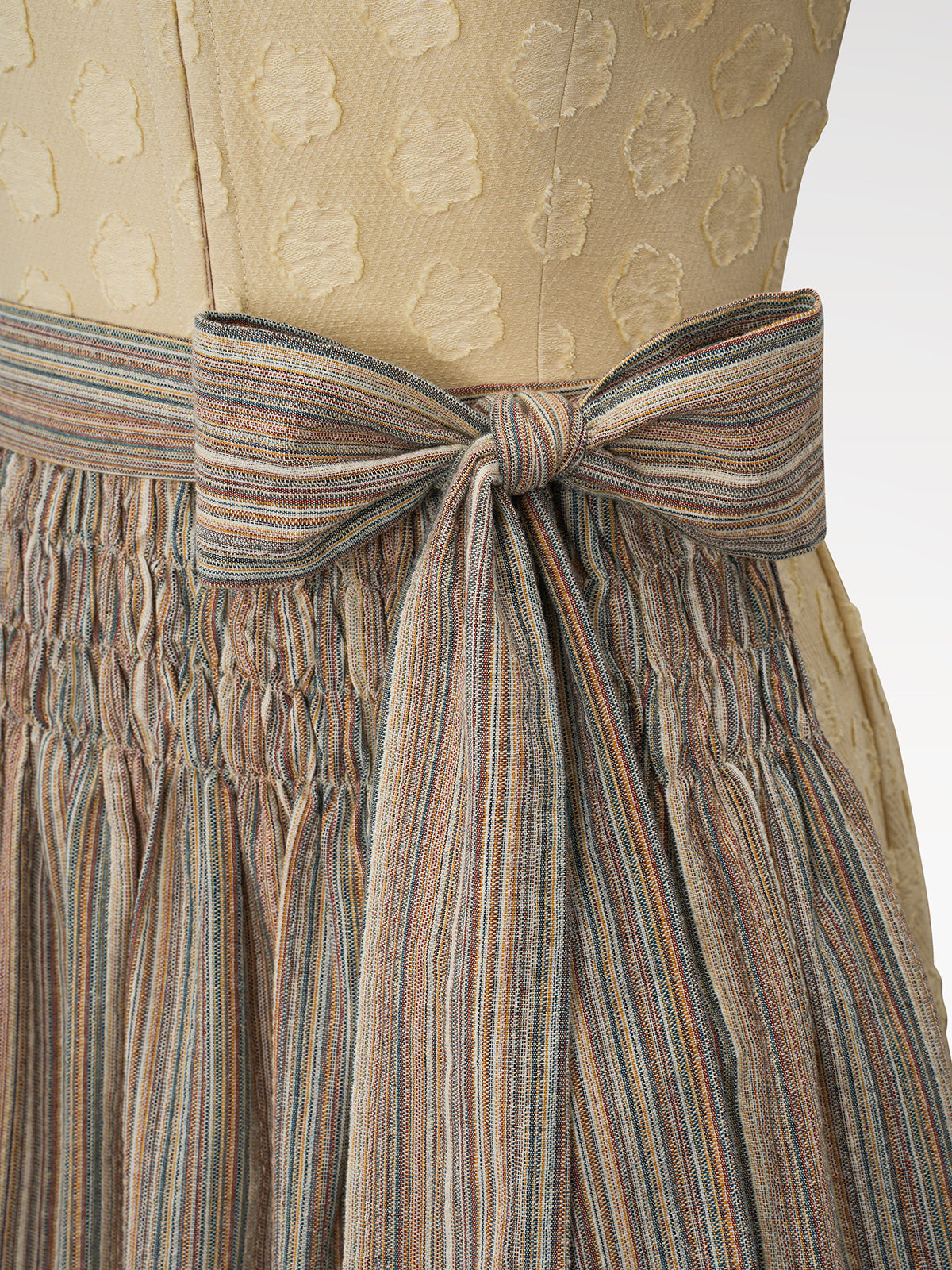 Damer gul lynlås på front dirndl
