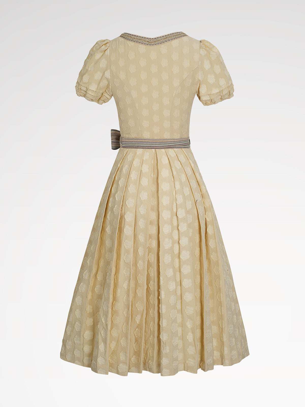 Damer gul lynlås på front dirndl