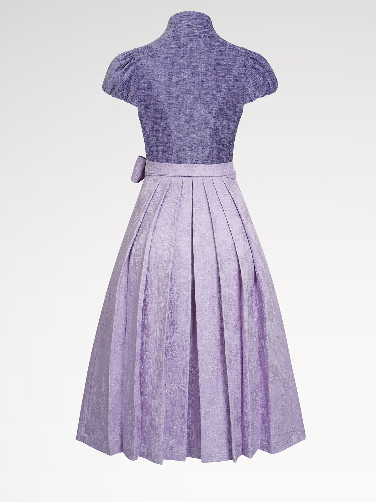 Women's purple button dirndl
