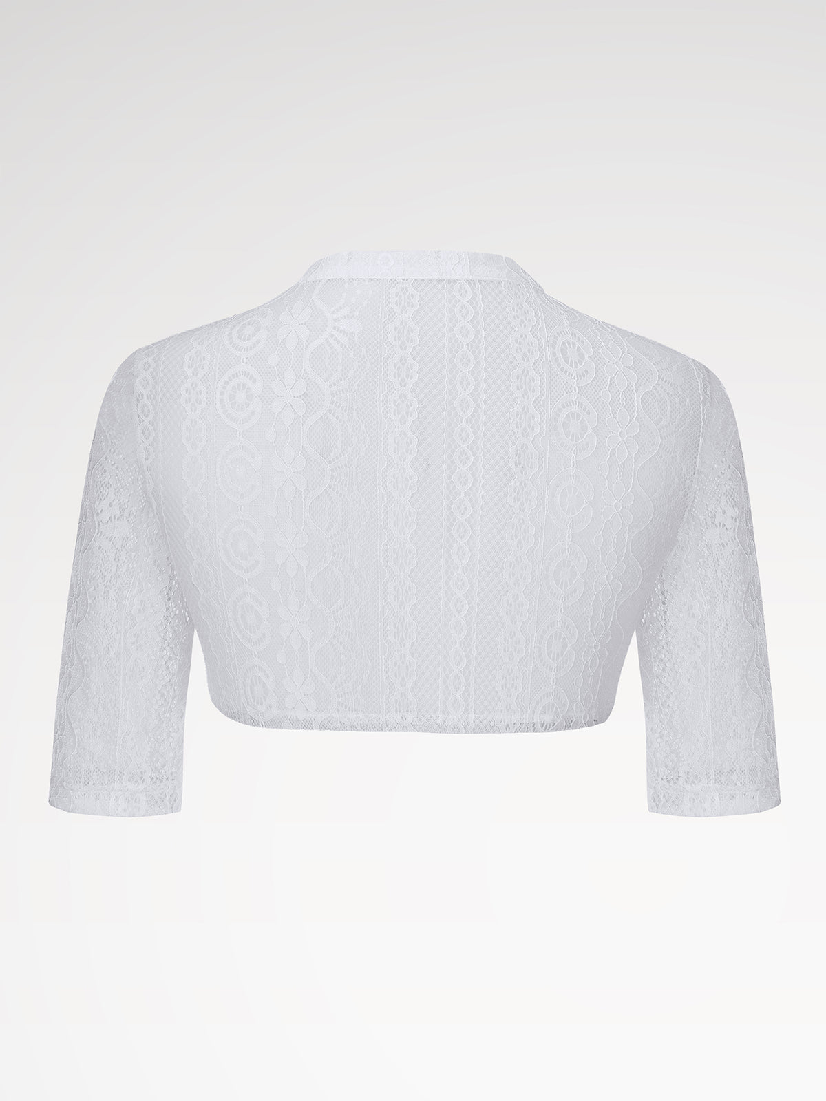 Women's Halklm V-neck white Dirndlblous