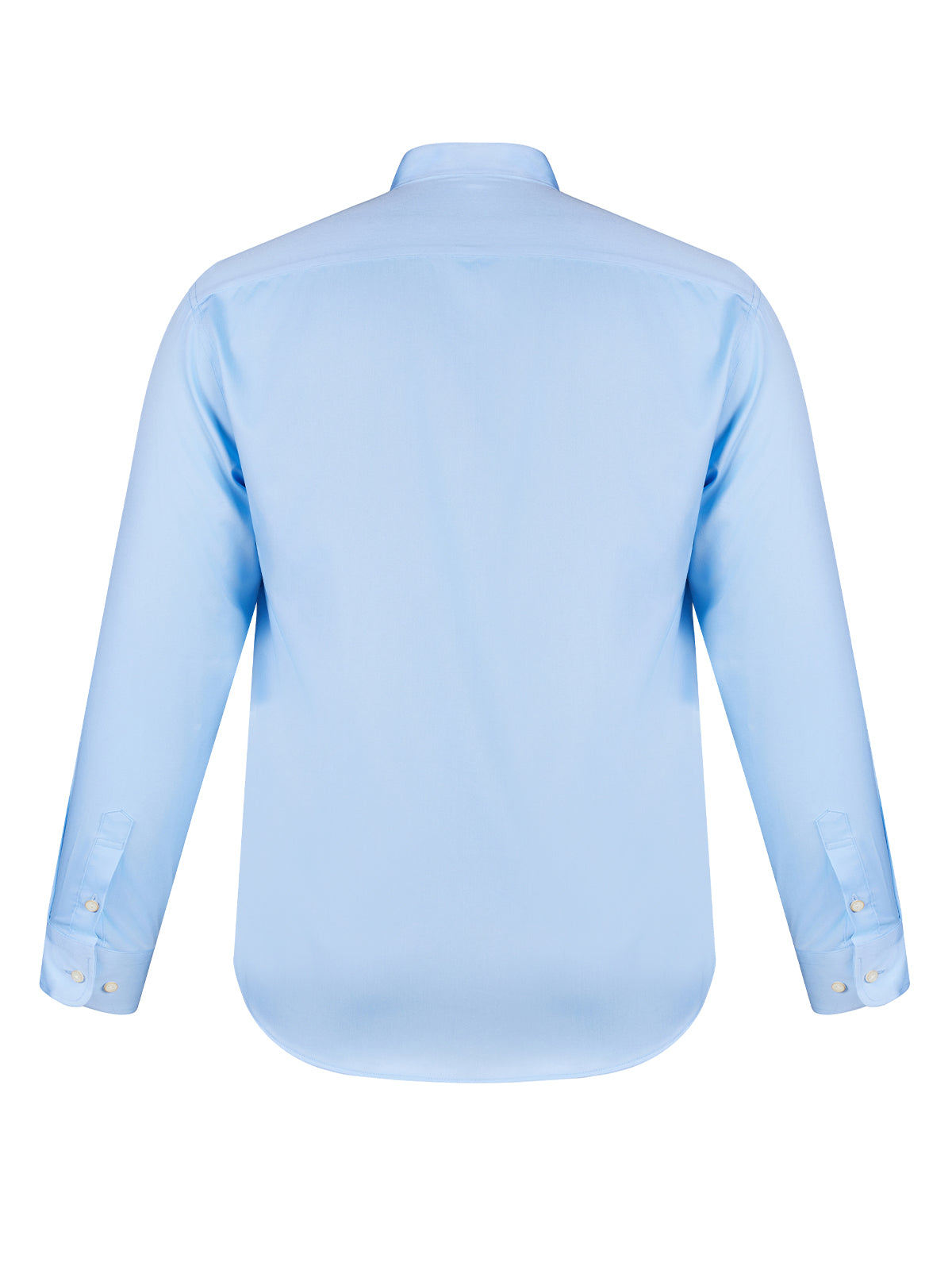 Blauwe bergopname overhemden