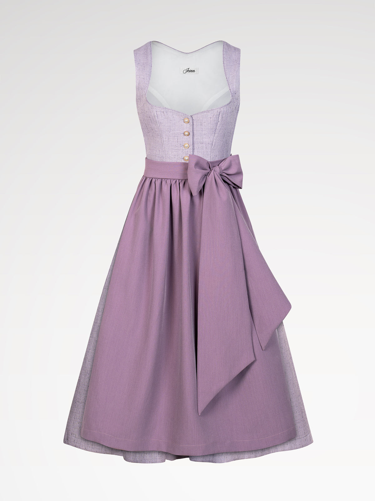 Women's purple button dirndl