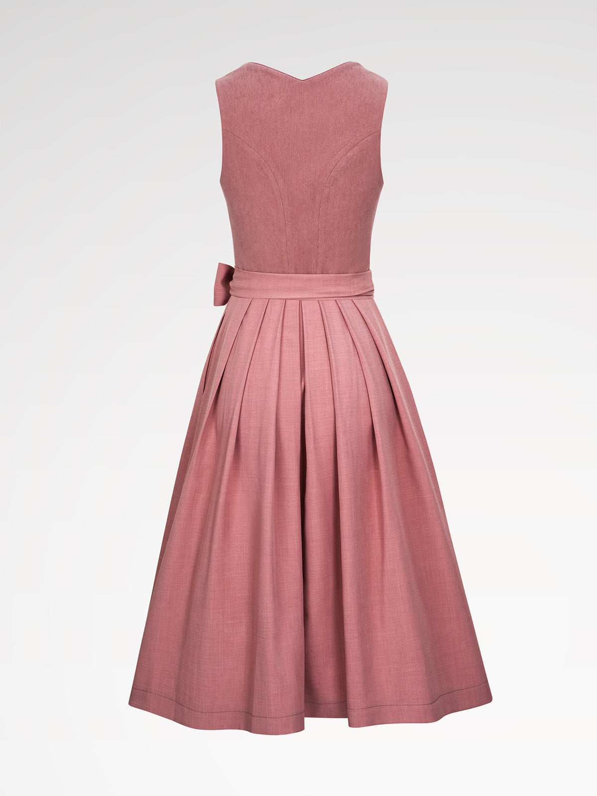 Women's pink zipper at the front dirndl