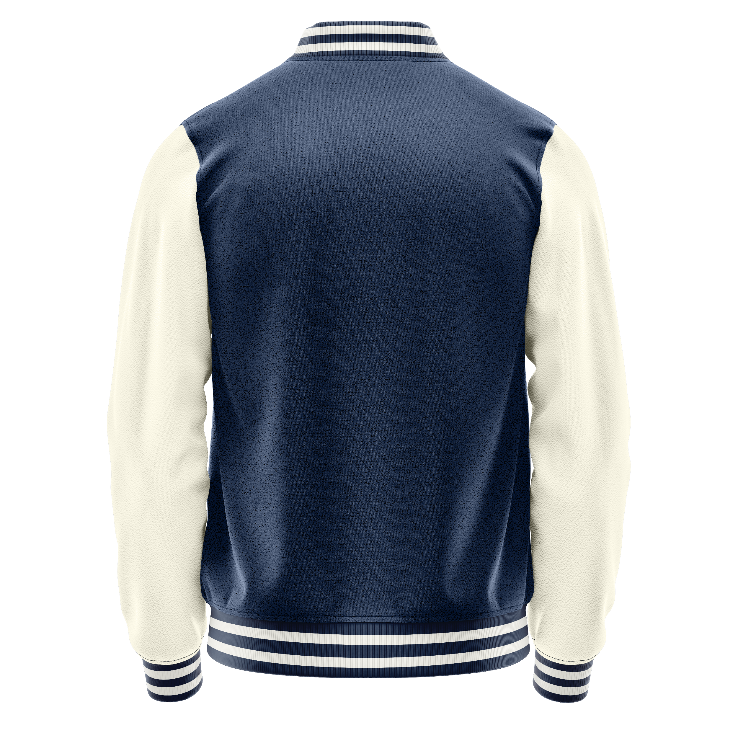 Blau & Creme Leder Collegejacke JG10031018