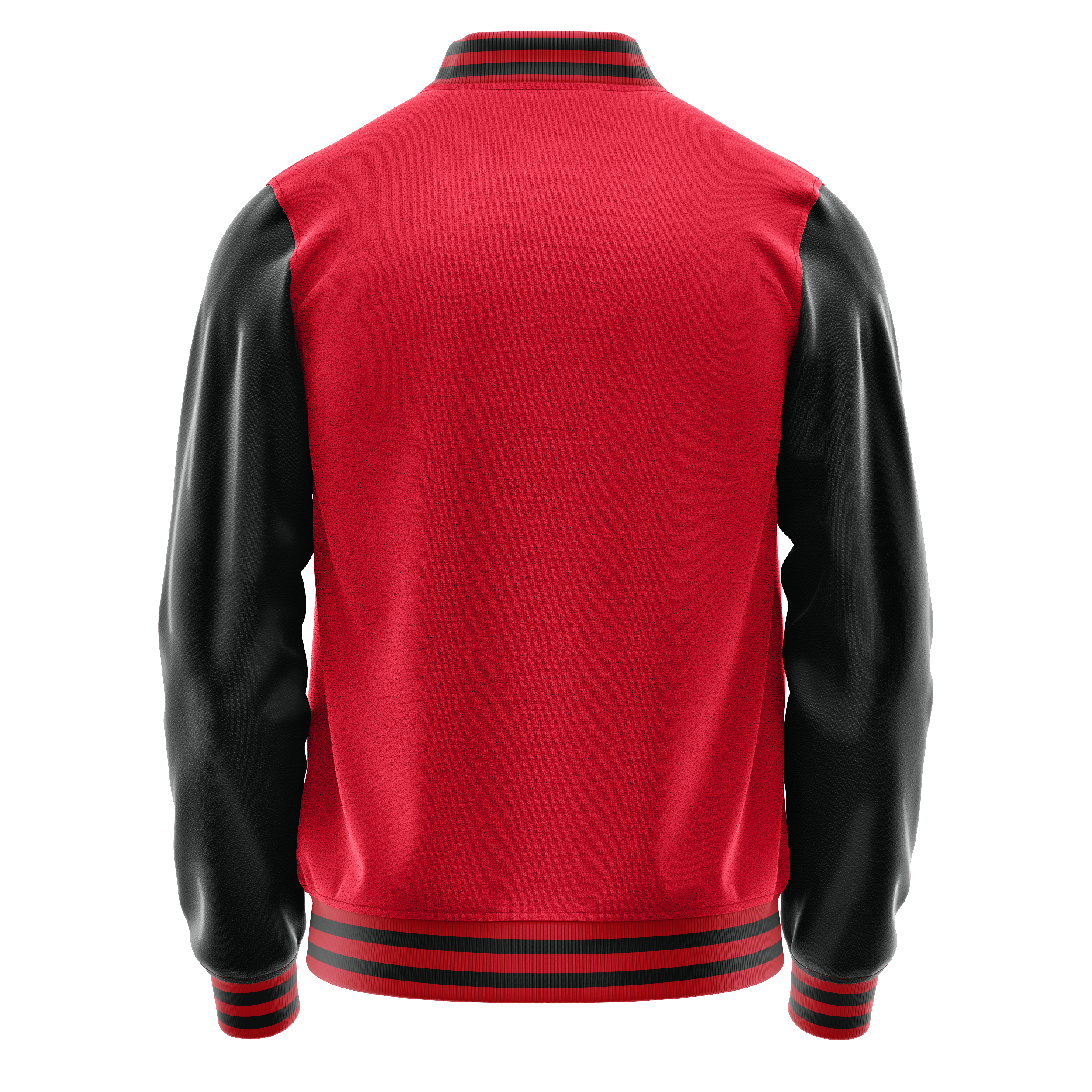 Rot & Schwarz Leder Collegejacke JG14171417