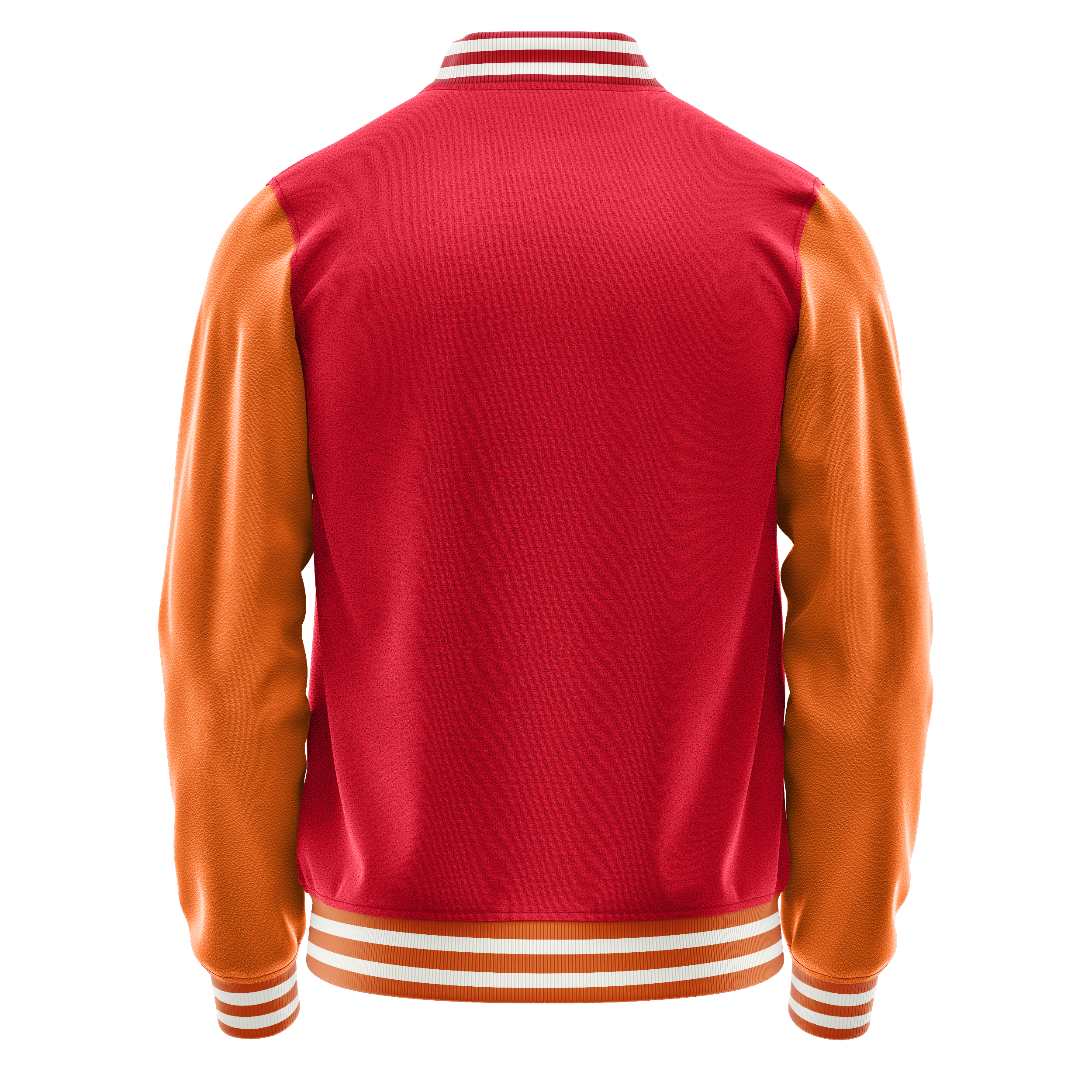 Rot & Orange Leder Collegejacke JG14281418(2818)