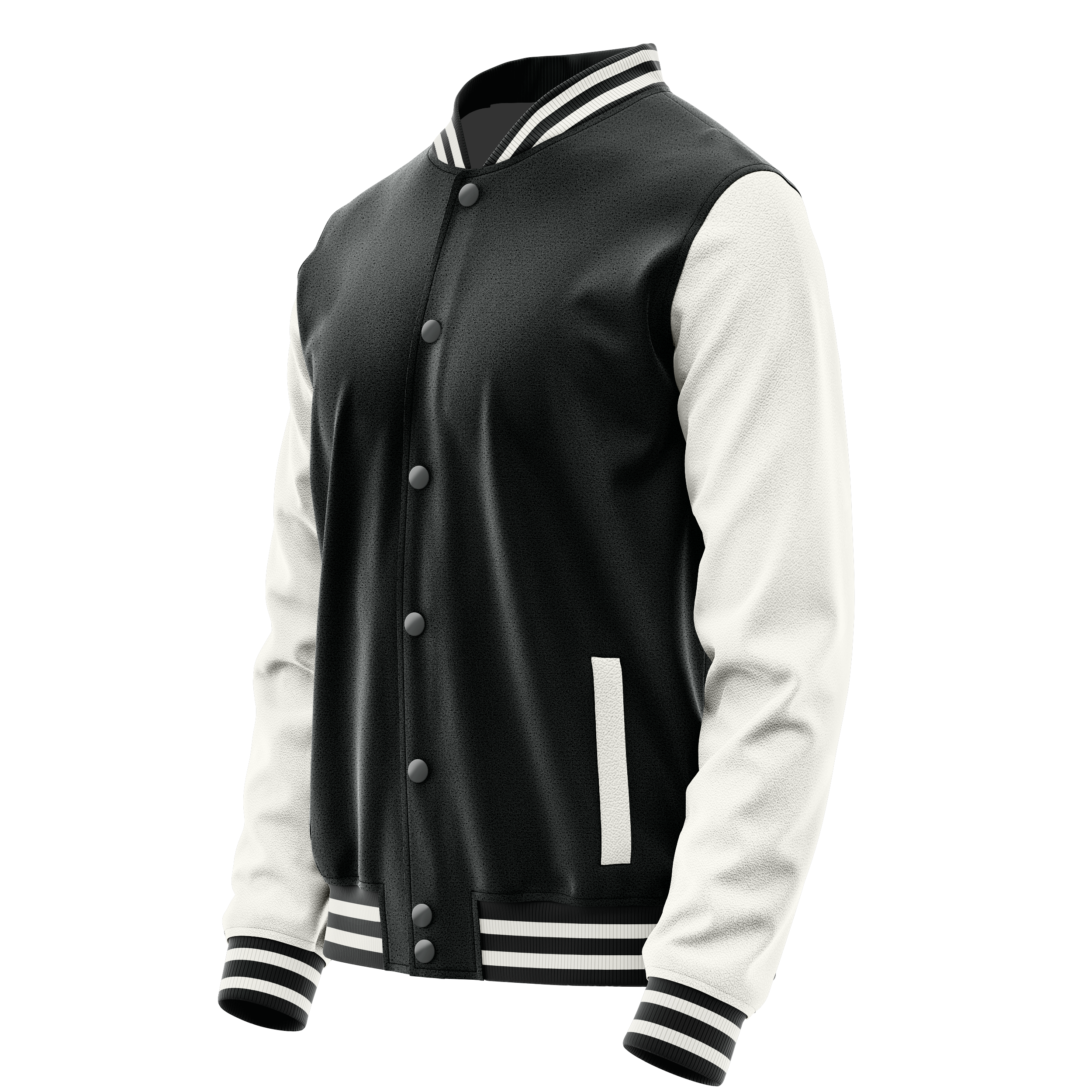 Schwarz & Weiß Leder Collegejacke JG17181718