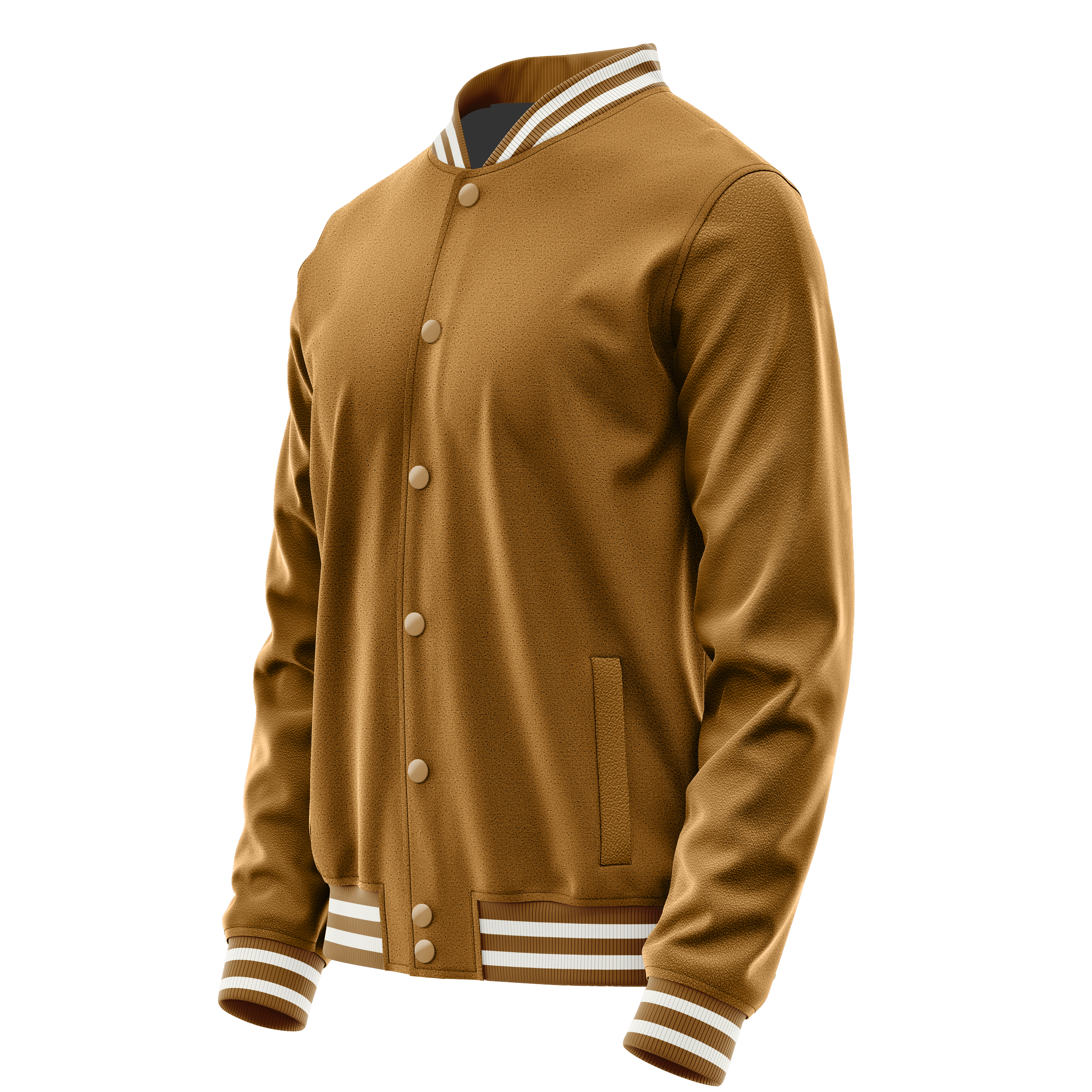 Khaki & Khaki Leder Collegejacke JG22222218
