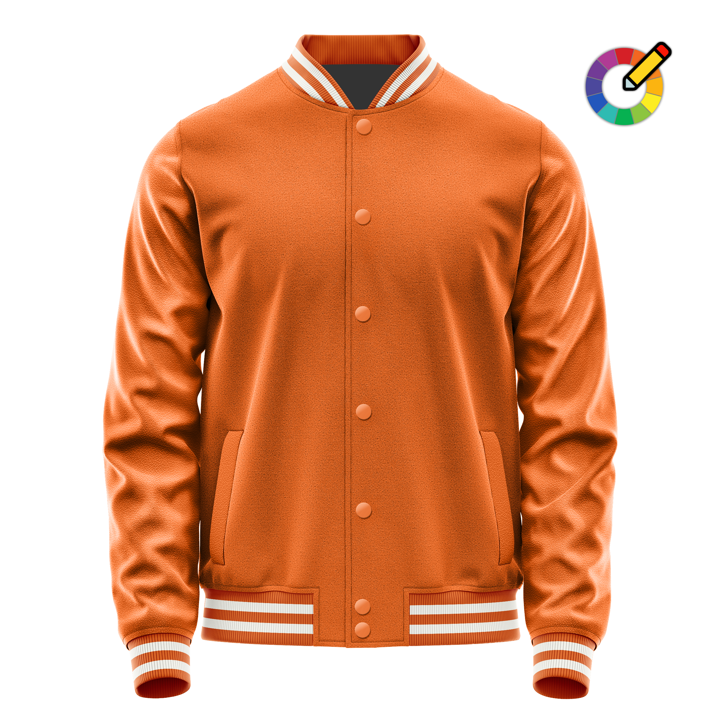Orange & Orange Leder Collegejacke JG28282818