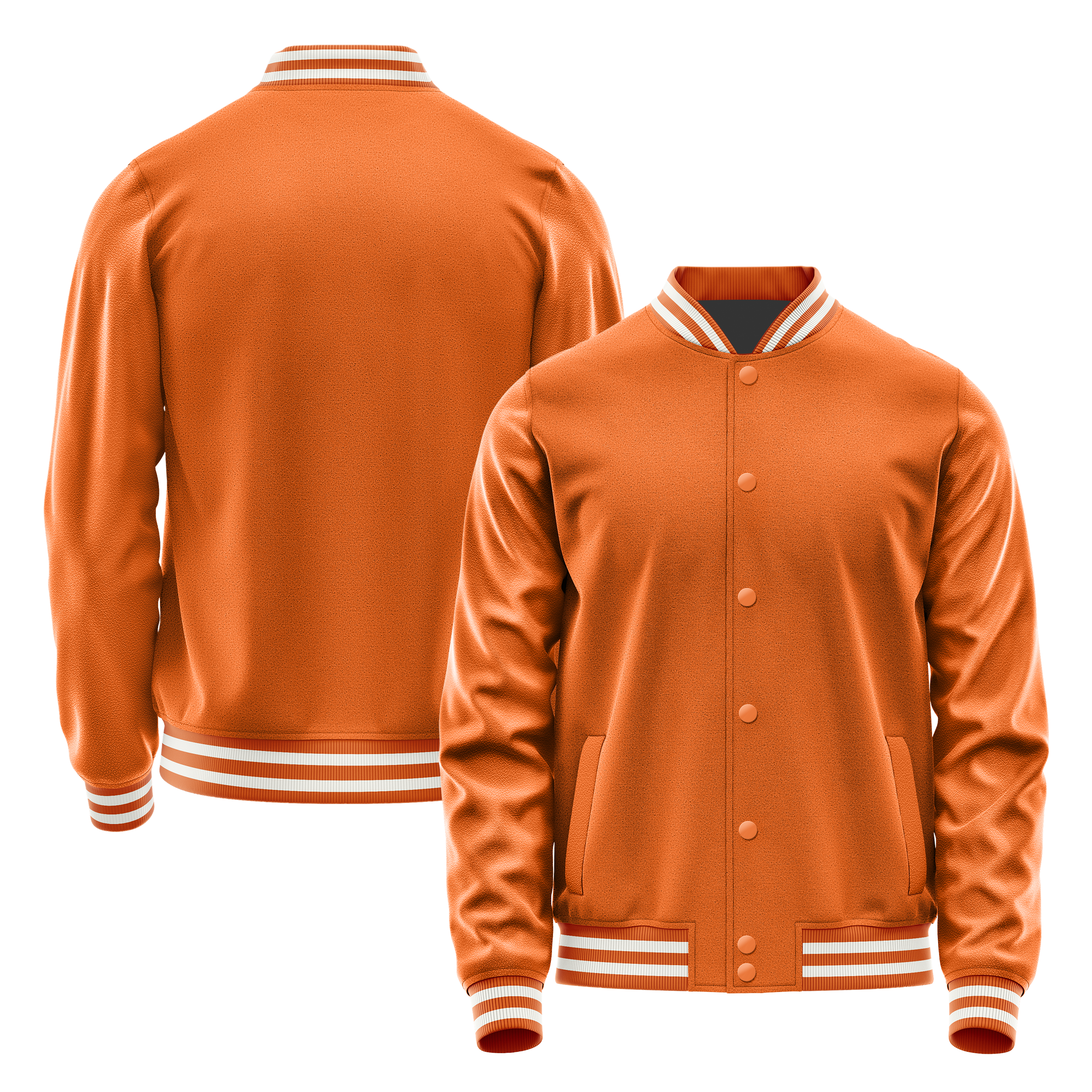 Orange & Orange Leder Collegejacke JG28282818