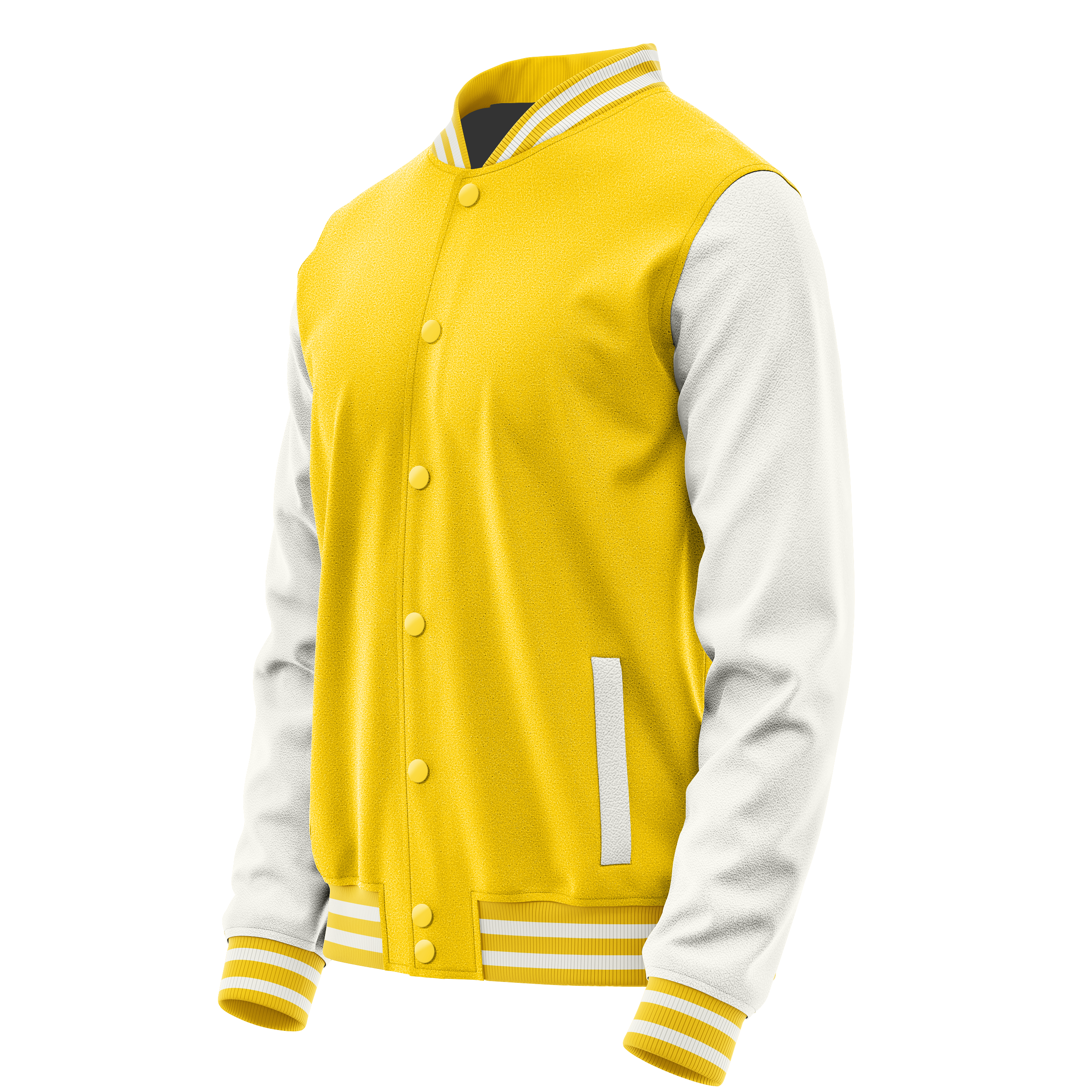 Gold & Weiß Leder Collegejacke JG30183018