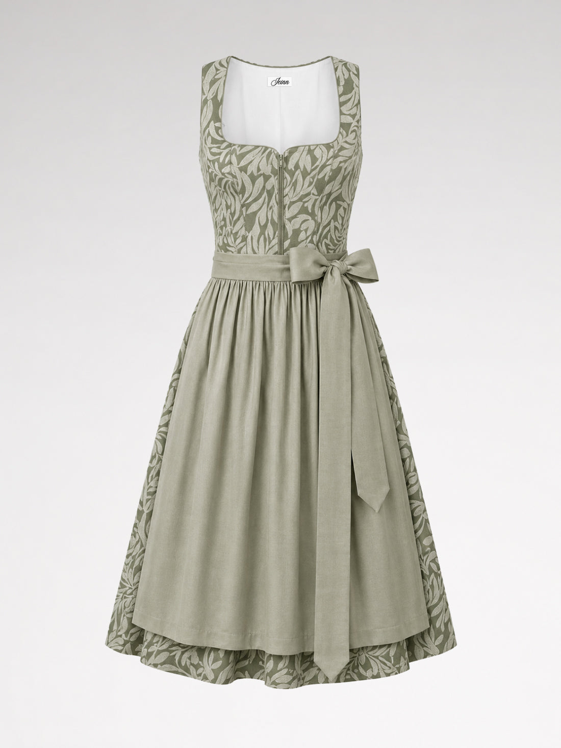 DIRNDL - ESTELLE IN FLECHTENGRUEN front view