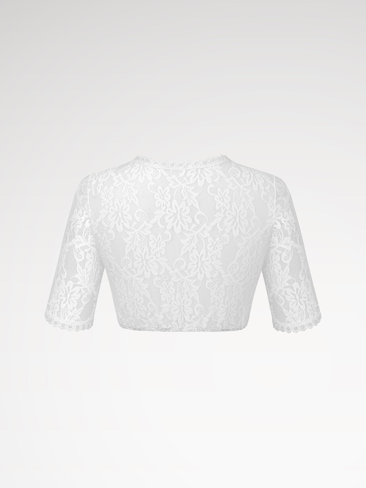 White hole neckline Halbworm women dirndlblous