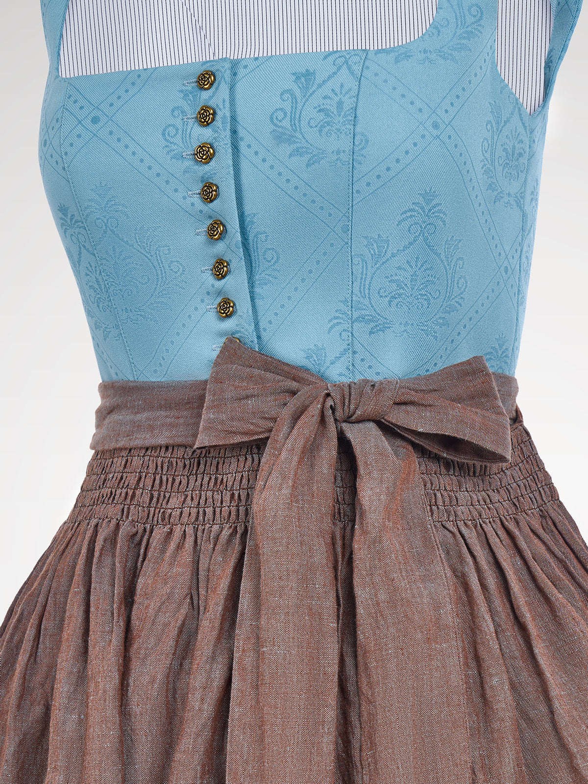 Modré rovné tlačítko tlačítko dirndl