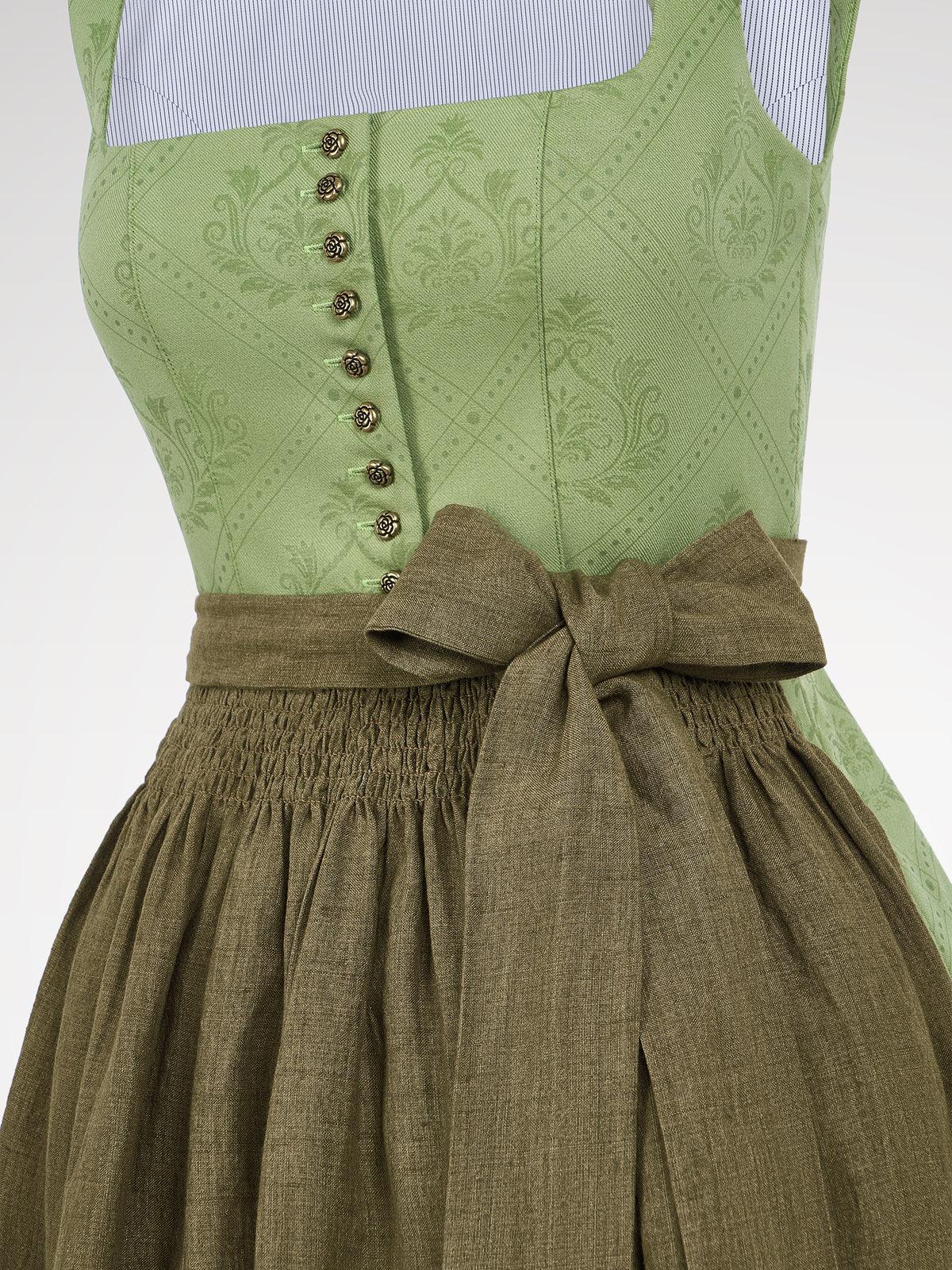 Green section buttocks dirndl