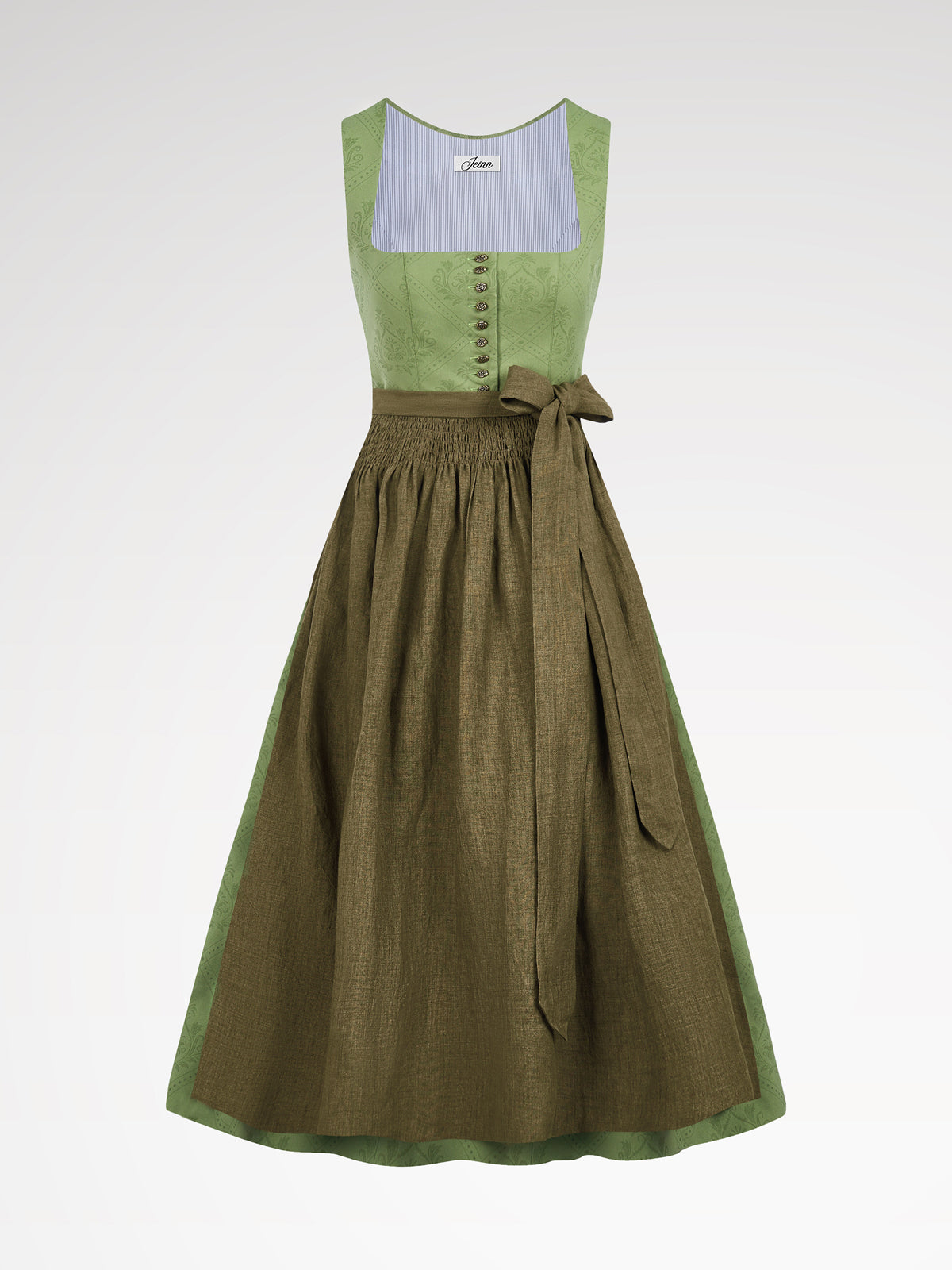 Green section buttocks dirndl