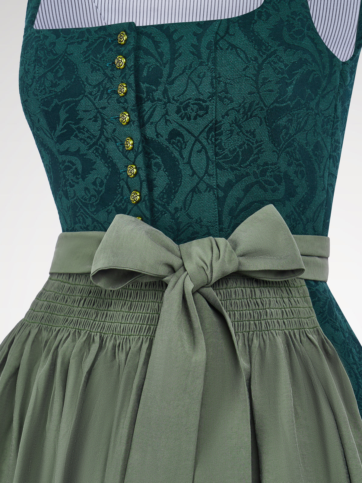 Green section buttocks dirndl