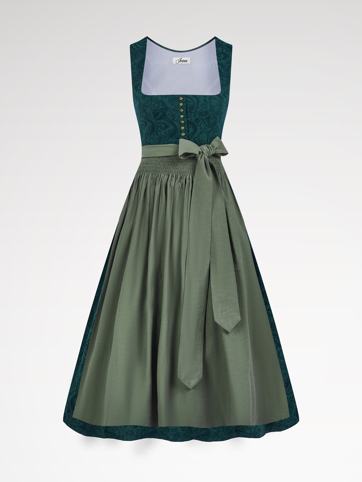 Green section buttocks dirndl