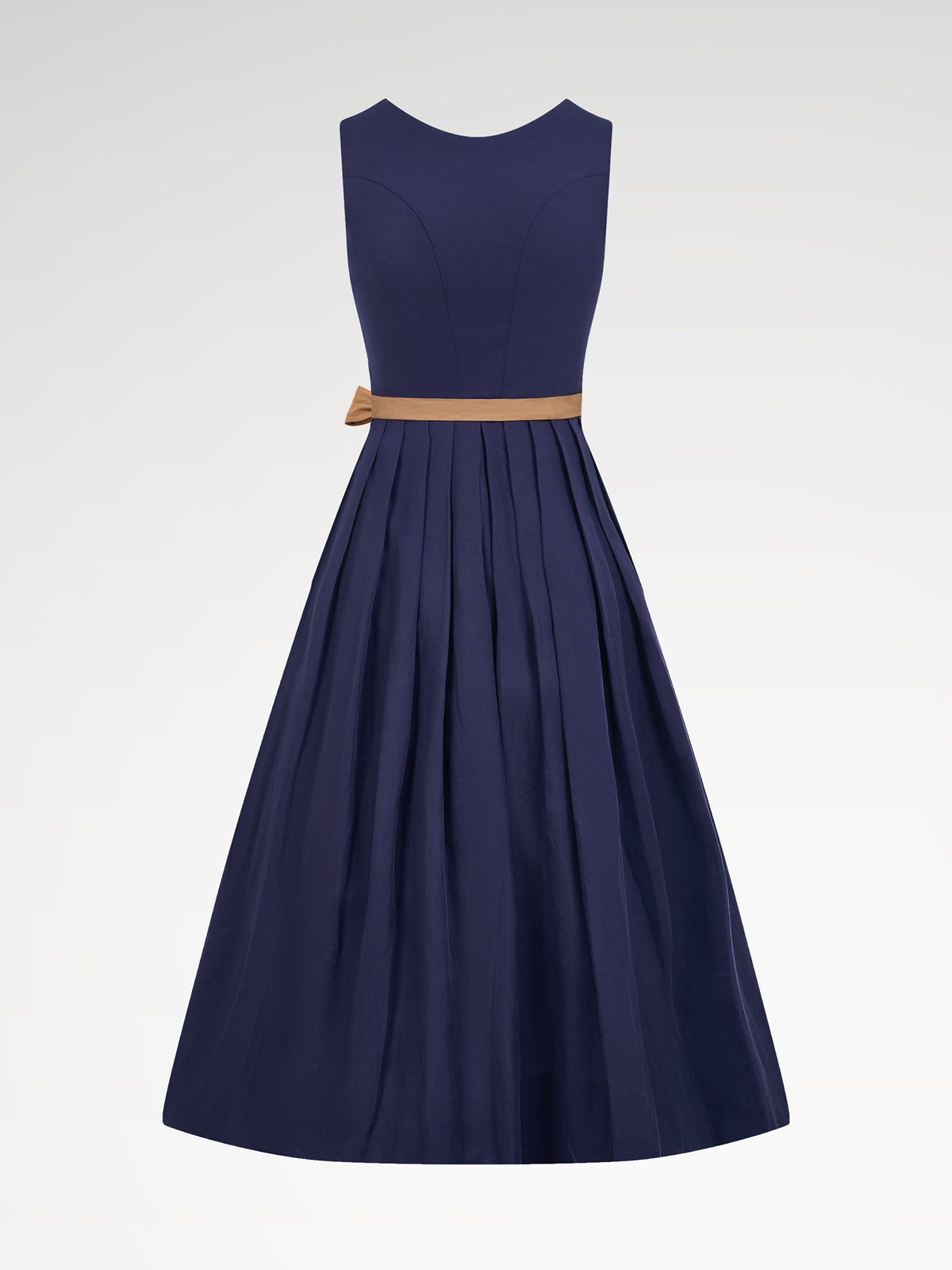 Blue straight button button dirndl