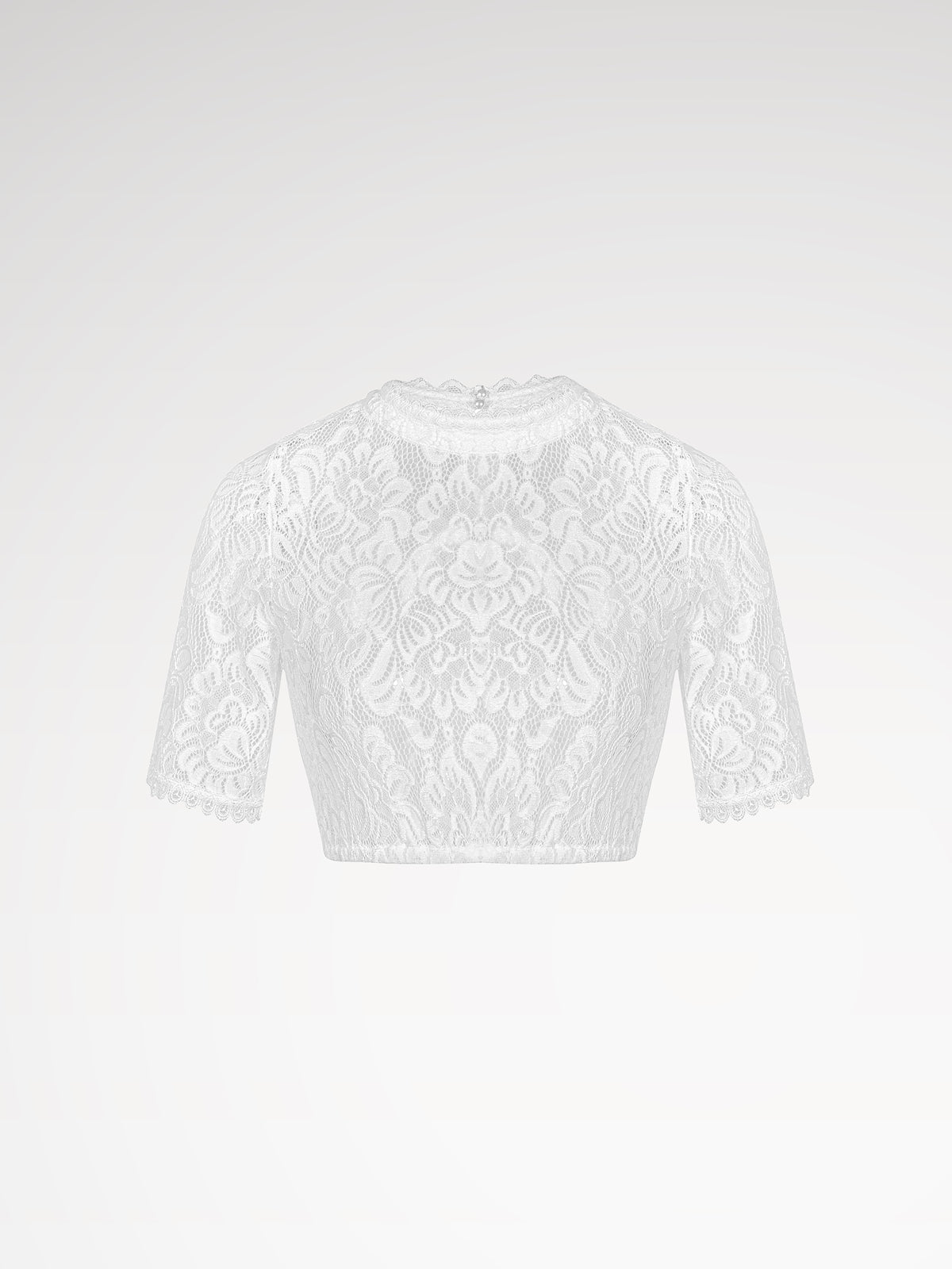 White highly closed dirndl blouses