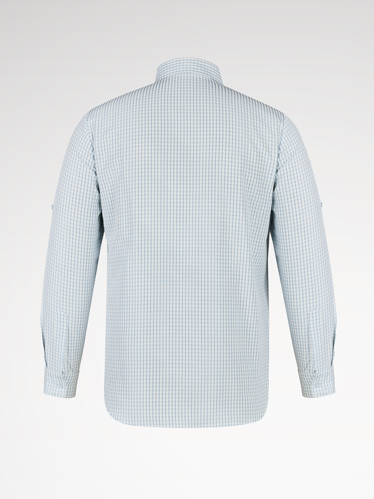 Blue reversible collar shirts