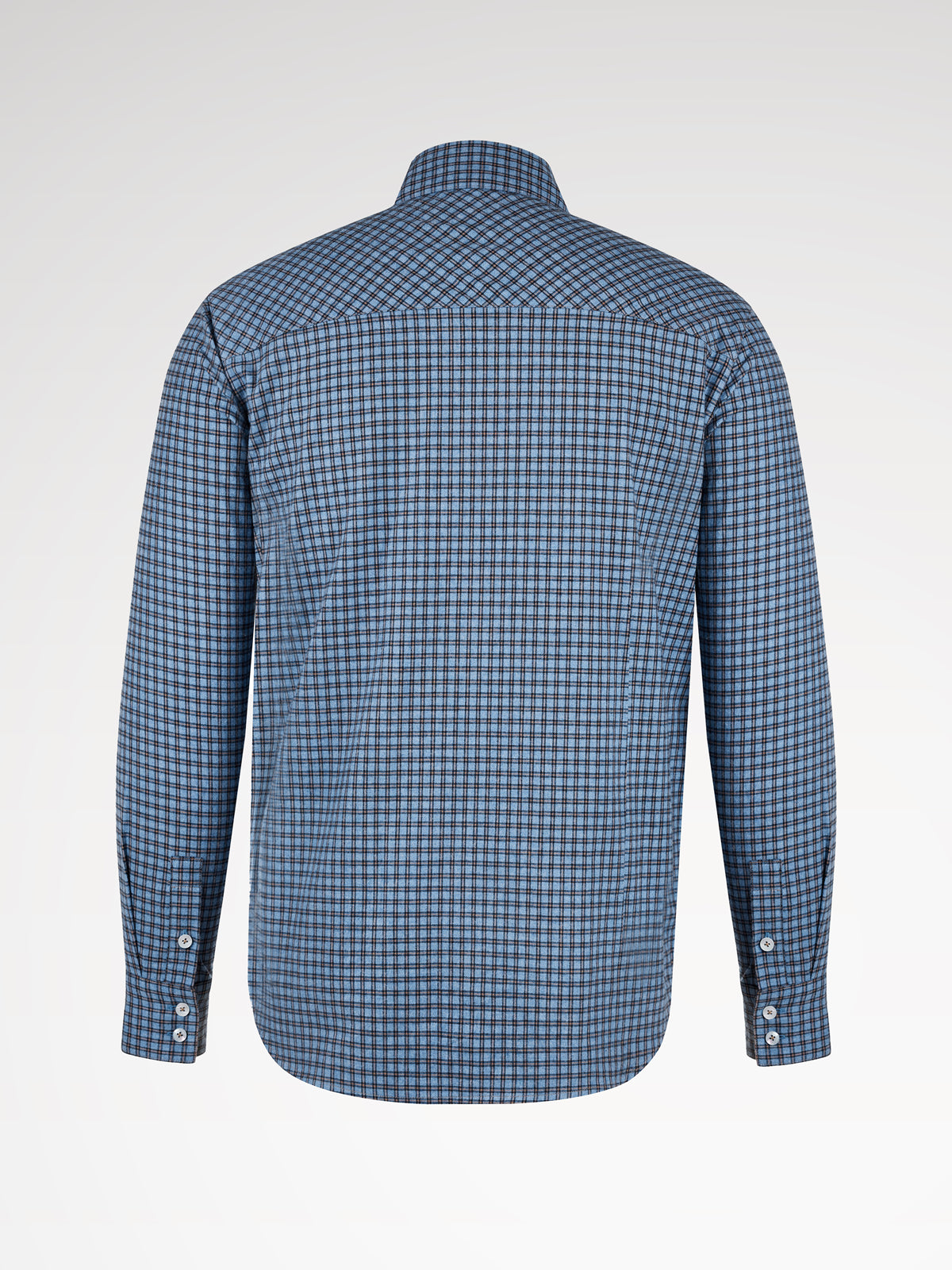 Blue reversible collar shirts