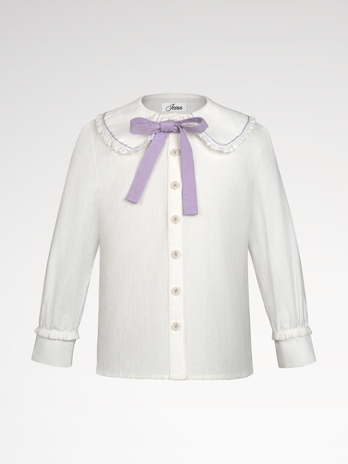 Children white reverse collar dirndlblous