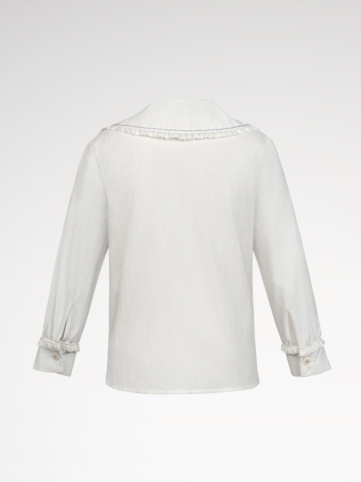 Children white reverse collar dirndlblous