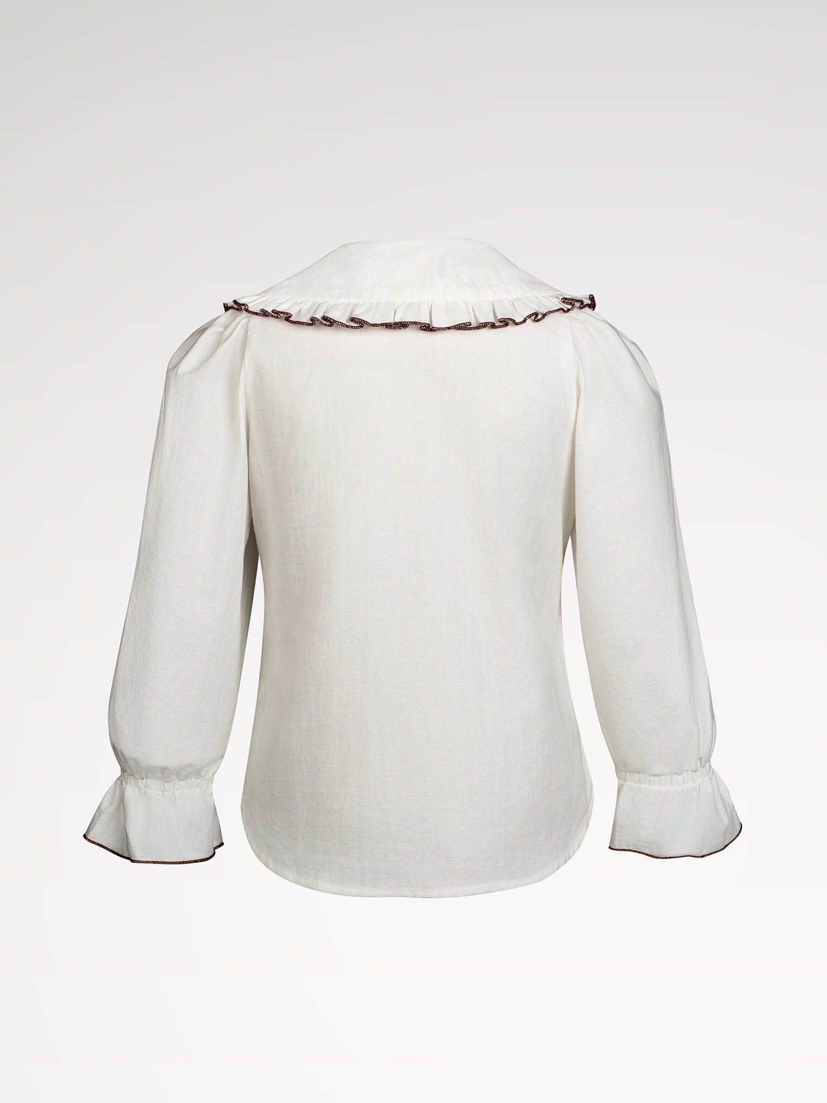 Children white reverse collar dirndlblous