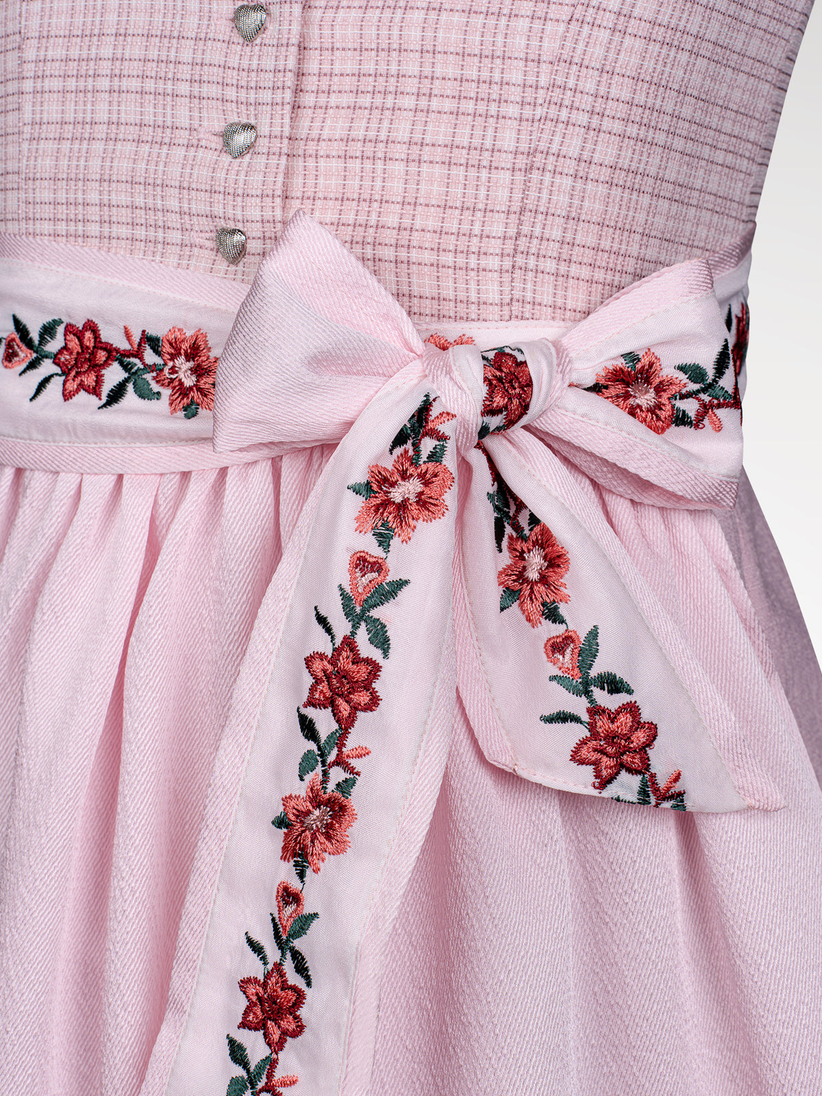 Children pink button dirndl