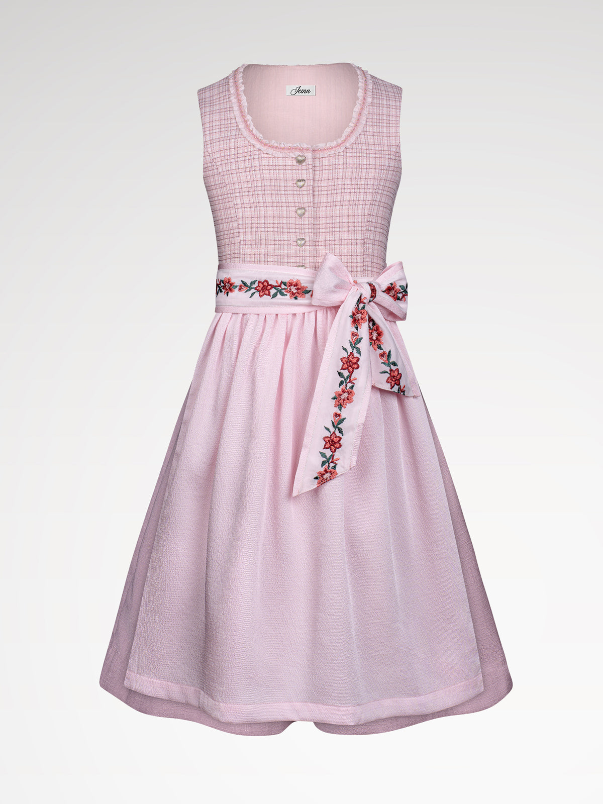 Children pink button dirndl