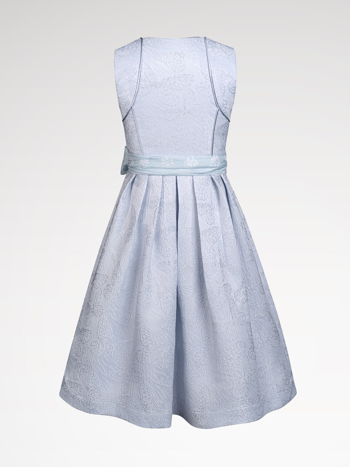 Children blue zipper at the front dirndl