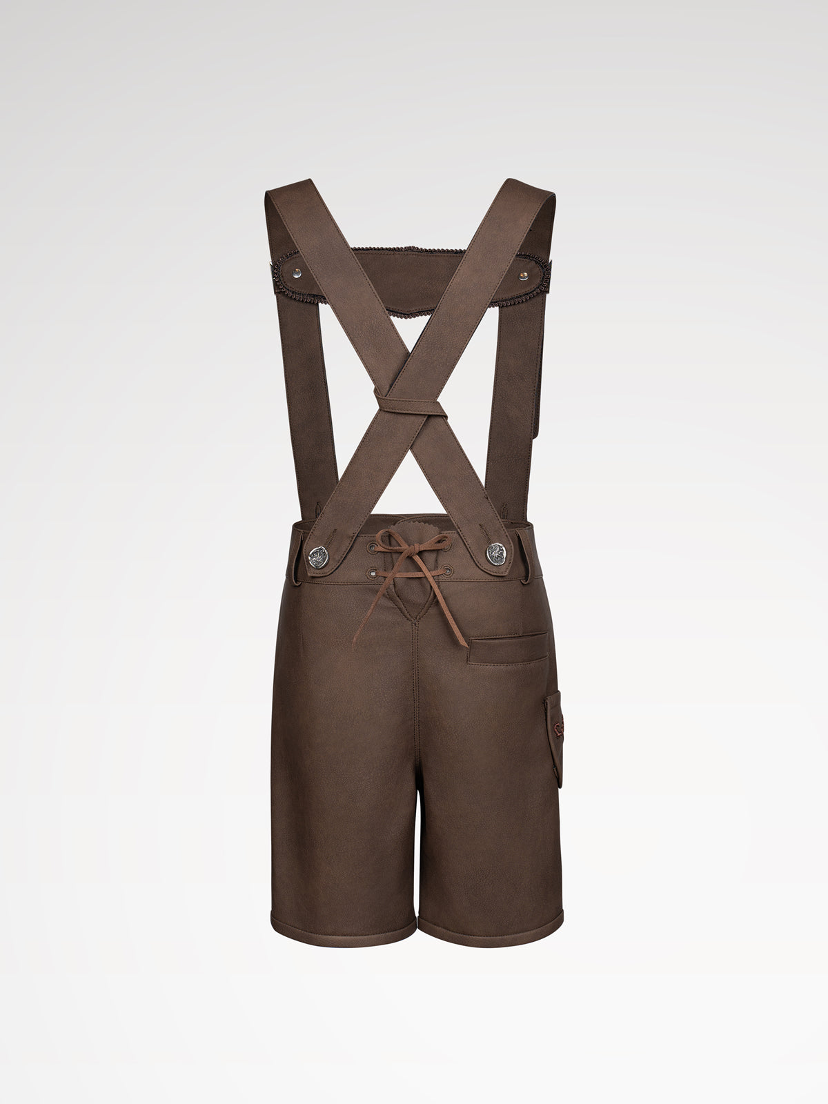 Children brown leather pants