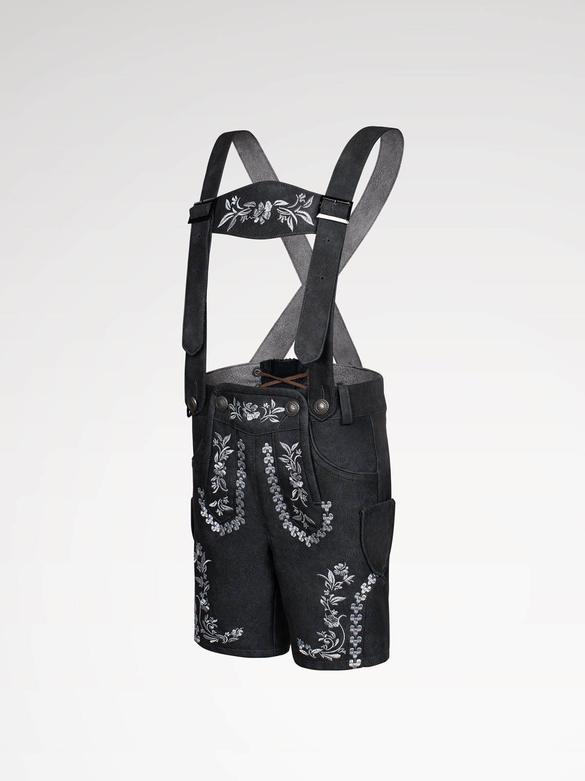 Kinderen grijs lederhosen