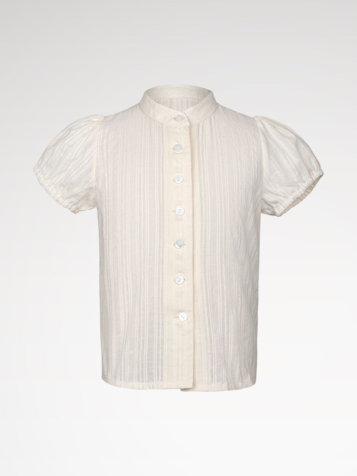 Children beige high -necked dirndl blouses