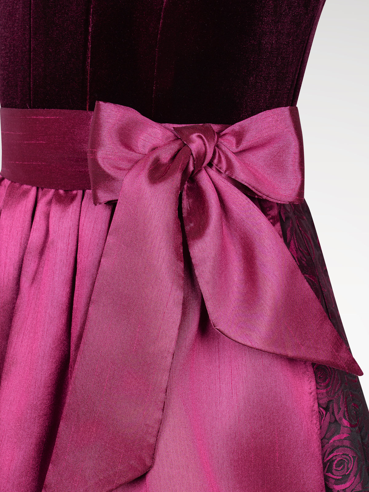 Children pink heart neckline dirndl